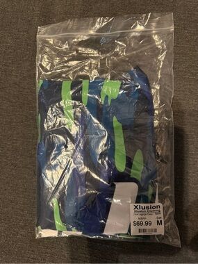 Xlusion Seattle Women's Blue & Green Patterned Leggings - Medium